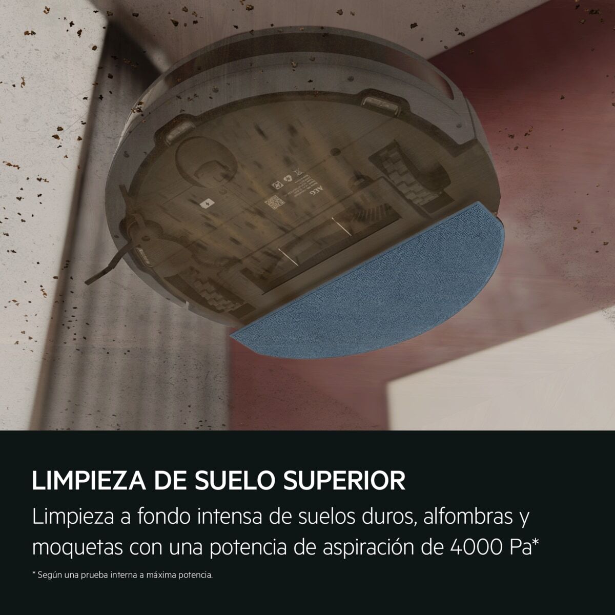 AEG Robot aspirador Serie 7000 Hygienic con 125 min de autonomía AR71HW1DG