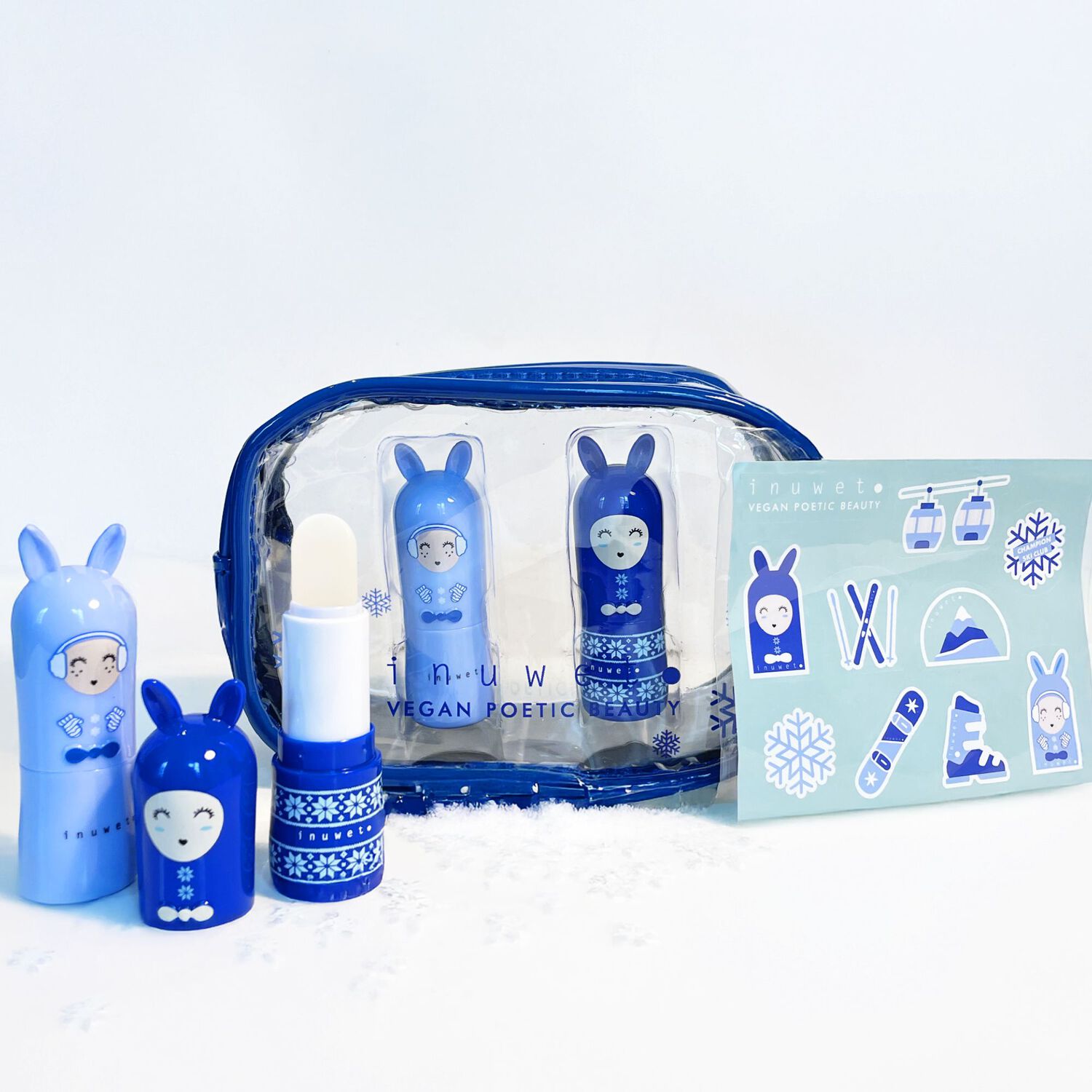 Skiclub - Trousse Baumes à Lèvres 2 x 3,5 g + Stickers