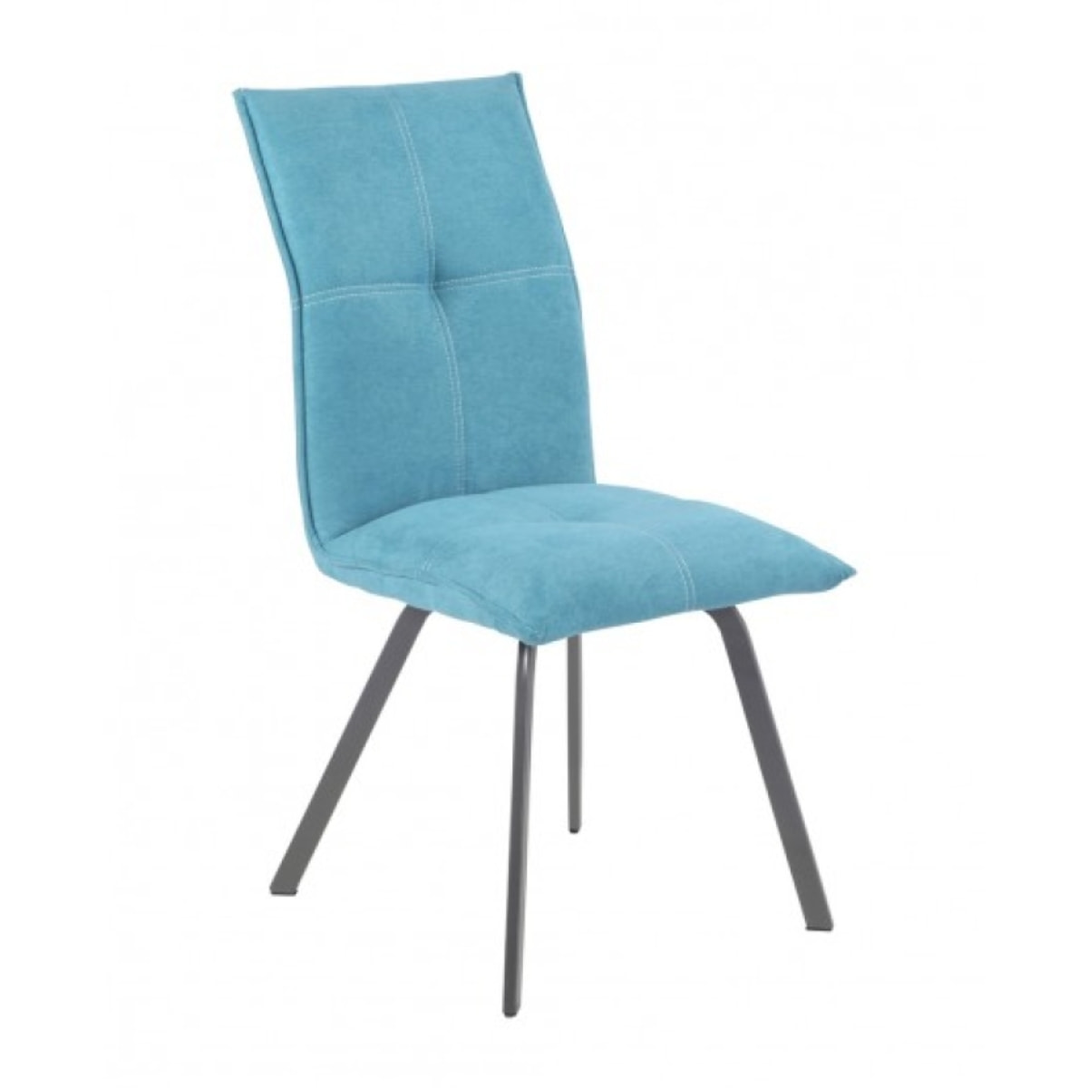 Chaise design en tissu & métal - 5 coloris - JADE