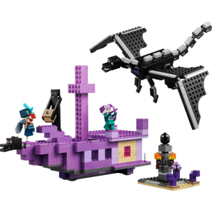 LEGO MINECRAFT 21264 - L'ENDERDRAGO E LA NAVE DELL'END