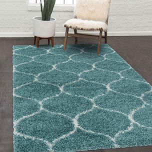 Tapis shaggy tissé motif scandinave SANI