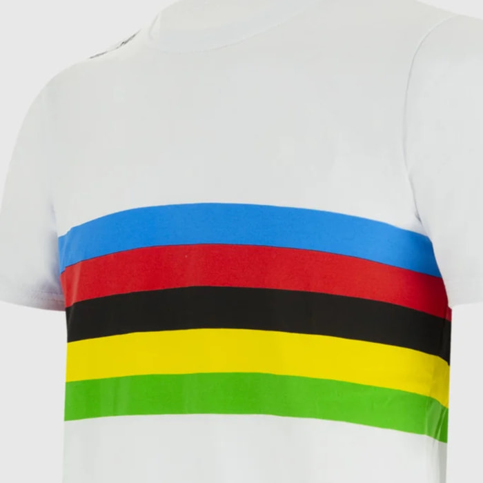 Uci World Champion Rainbow Stripes T-shirt - Print - Nessun Colore