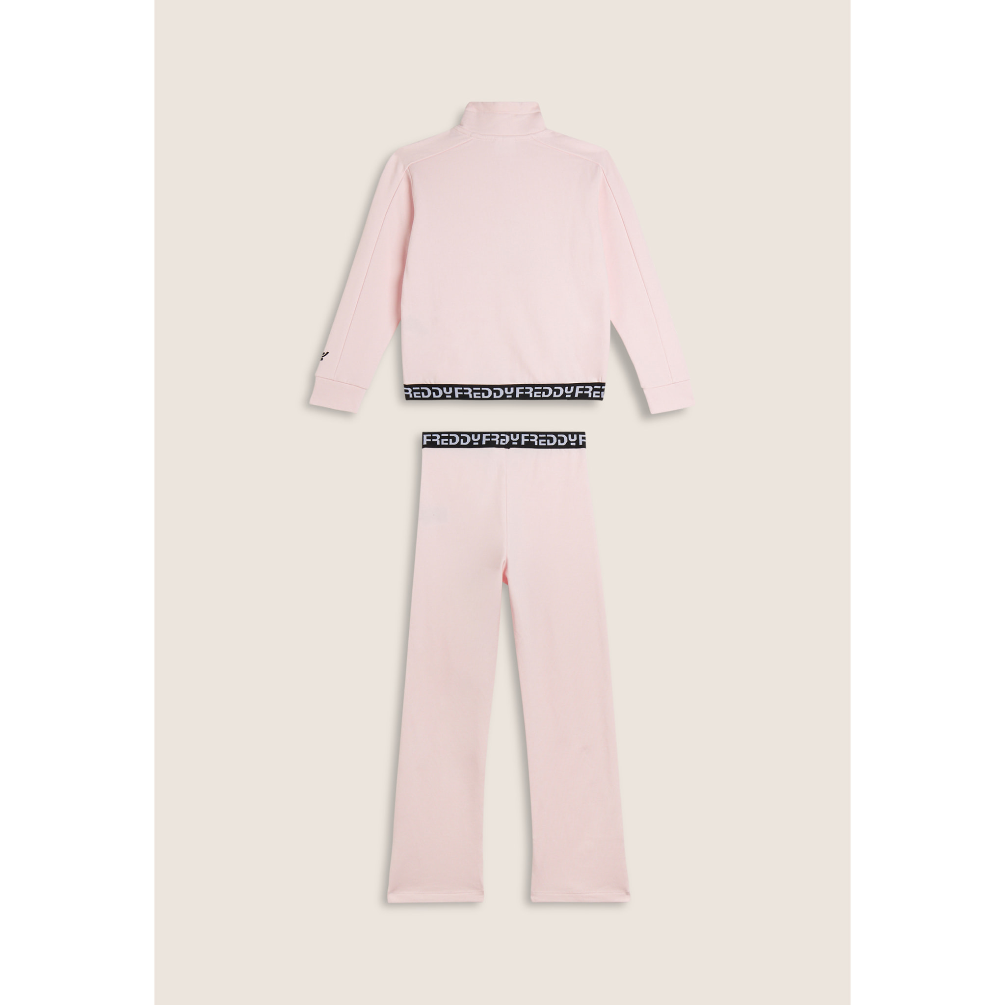 Tuta Bambina zip e collo alto con bande jacquard FREDDY