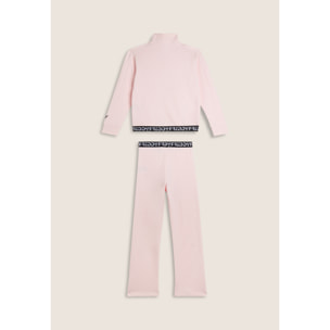 Tuta Bambina zip e collo alto con bande jacquard FREDDY