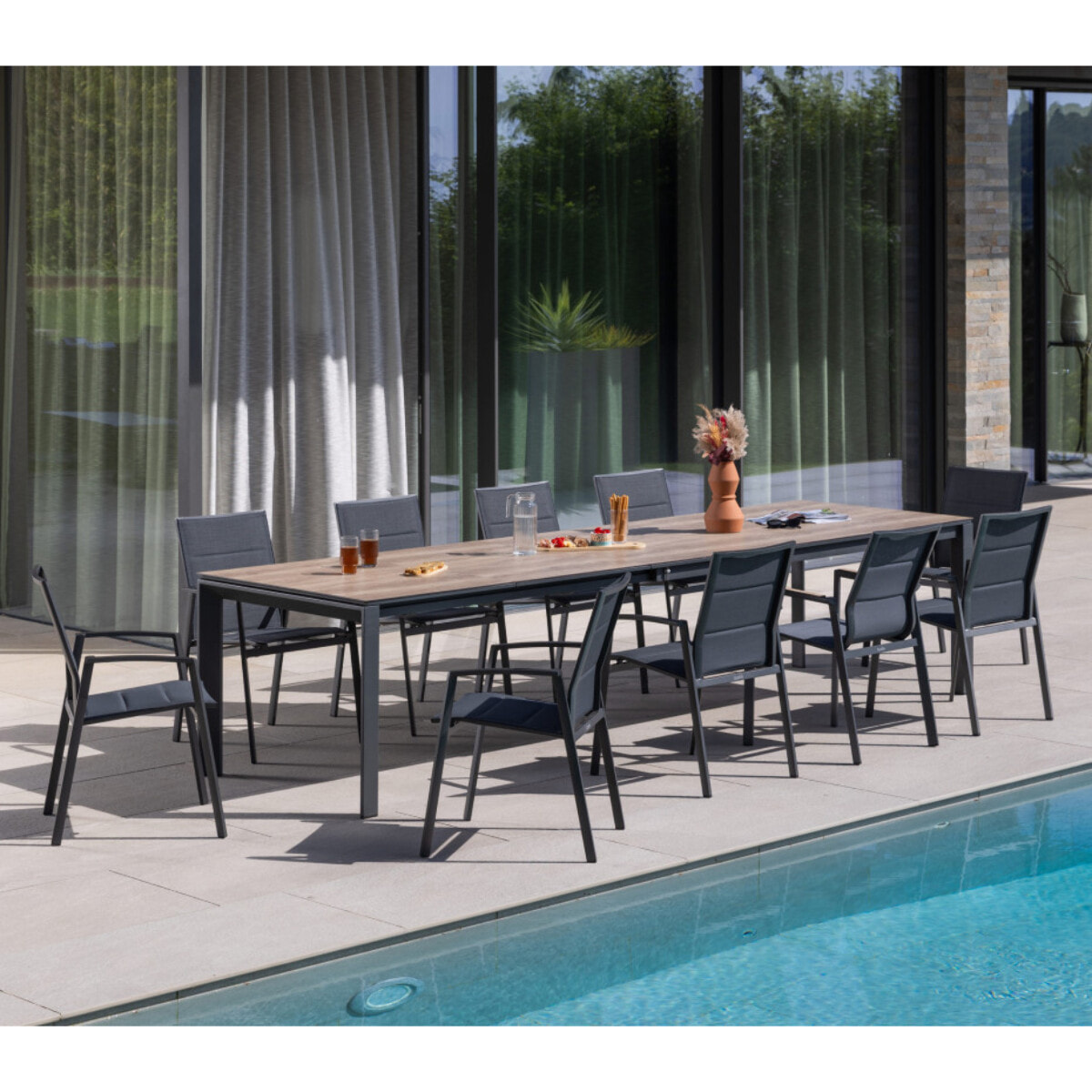 Ensemble table et chaises de jardin  - NAPLINEA XL