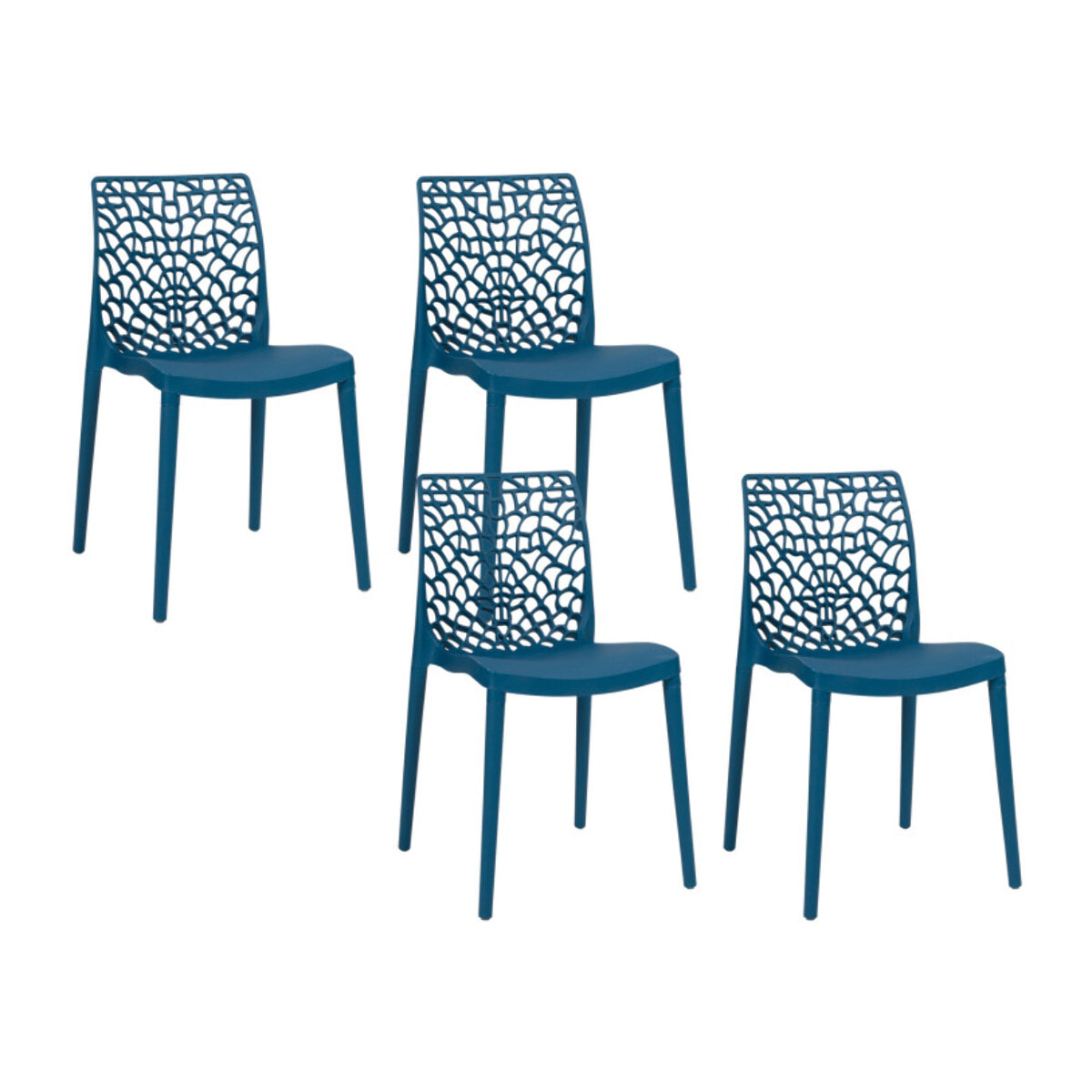 Chaises Dahlia - Bleu canard