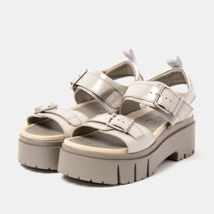 Sandalias 2041 NAPPA SHINNY CINDER / LEEDS color Cinder