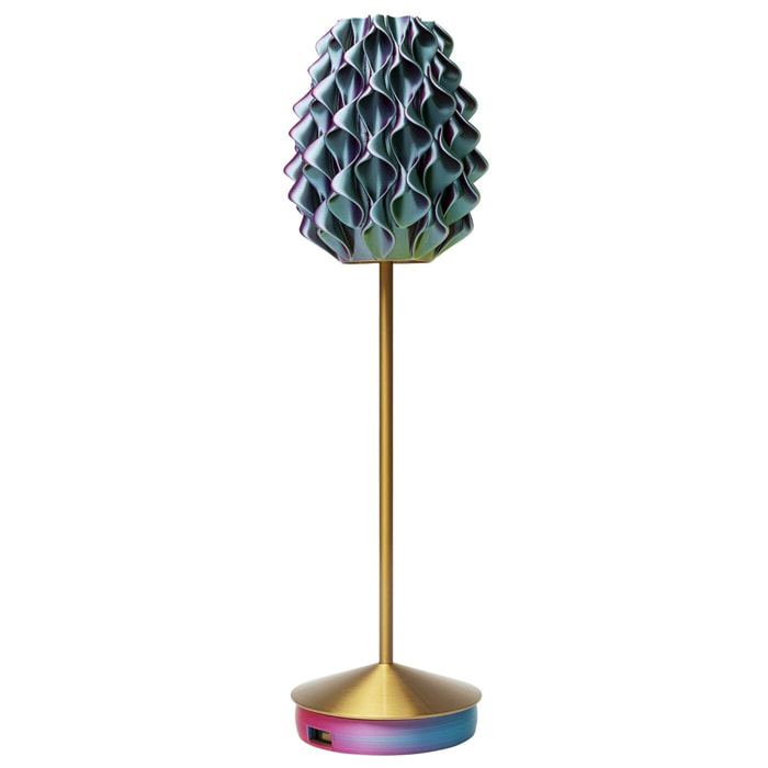 Lampe Swirl Sunset dorée Kare Design