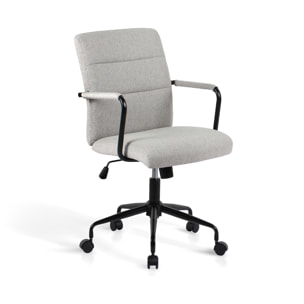 Silla de estudio Oli tela gris 99x64x70 cm