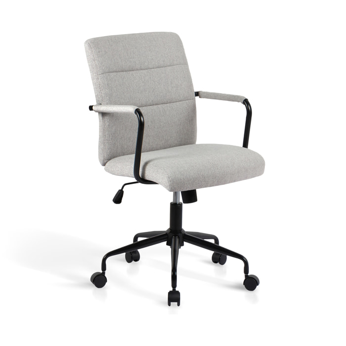 Silla de estudio Oli tela gris 99x64x70 cm