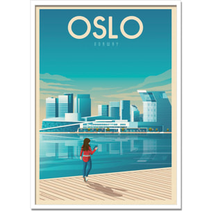 Affiche - Oslo - Olahoop Travel Posters