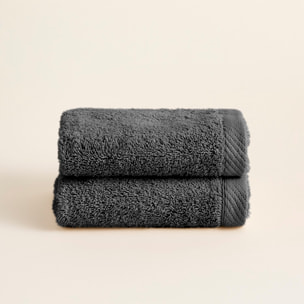 Serviette Éponge 100% Coton Peigné - 600 g/m2 ANTHRACITE