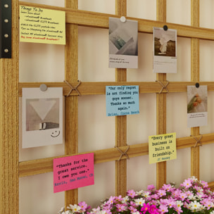 Jardinière treillis haut arche bois