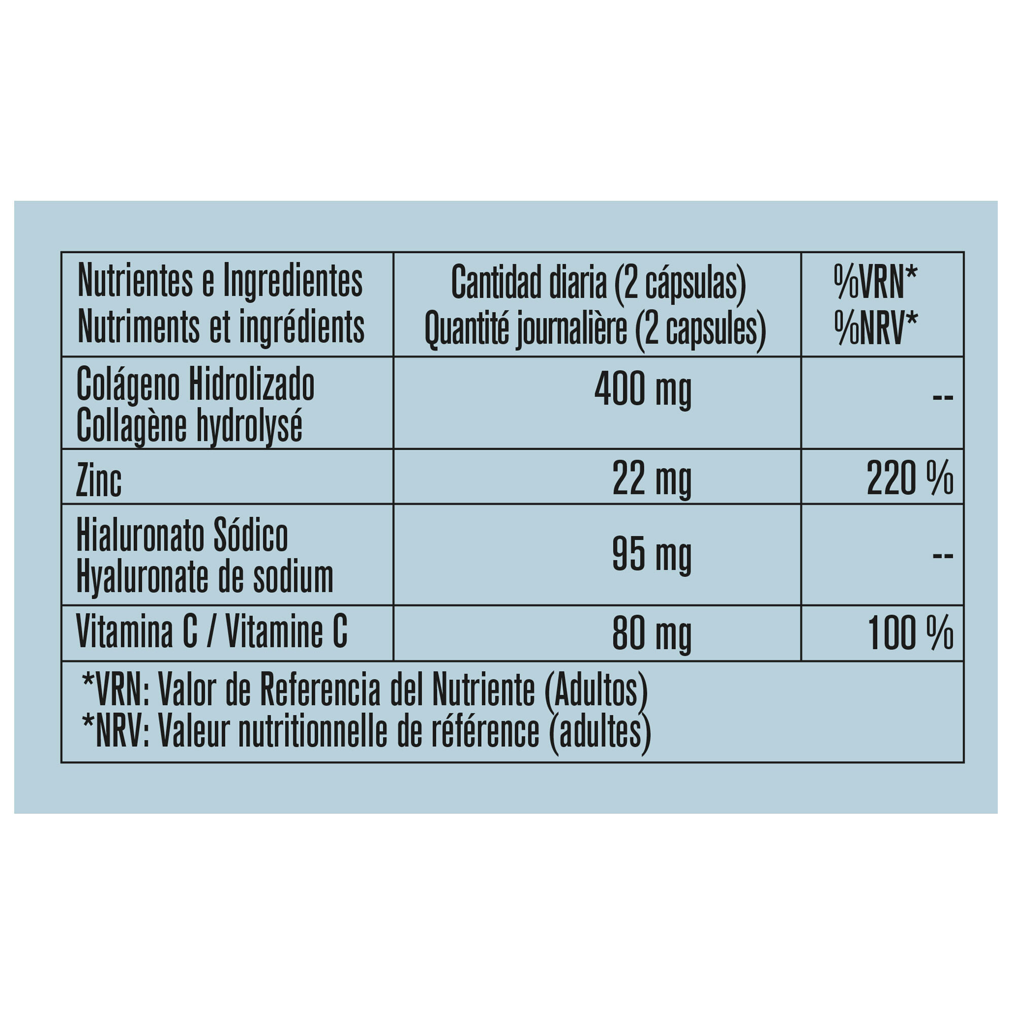 Colageno + Acido Hialuronico 30 Capsulas