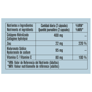 Colageno + Acido Hialuronico 30 Capsulas