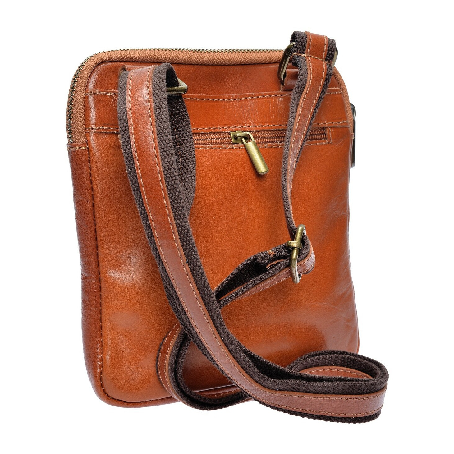 Borsa a spalla Anna Luchini Cammello