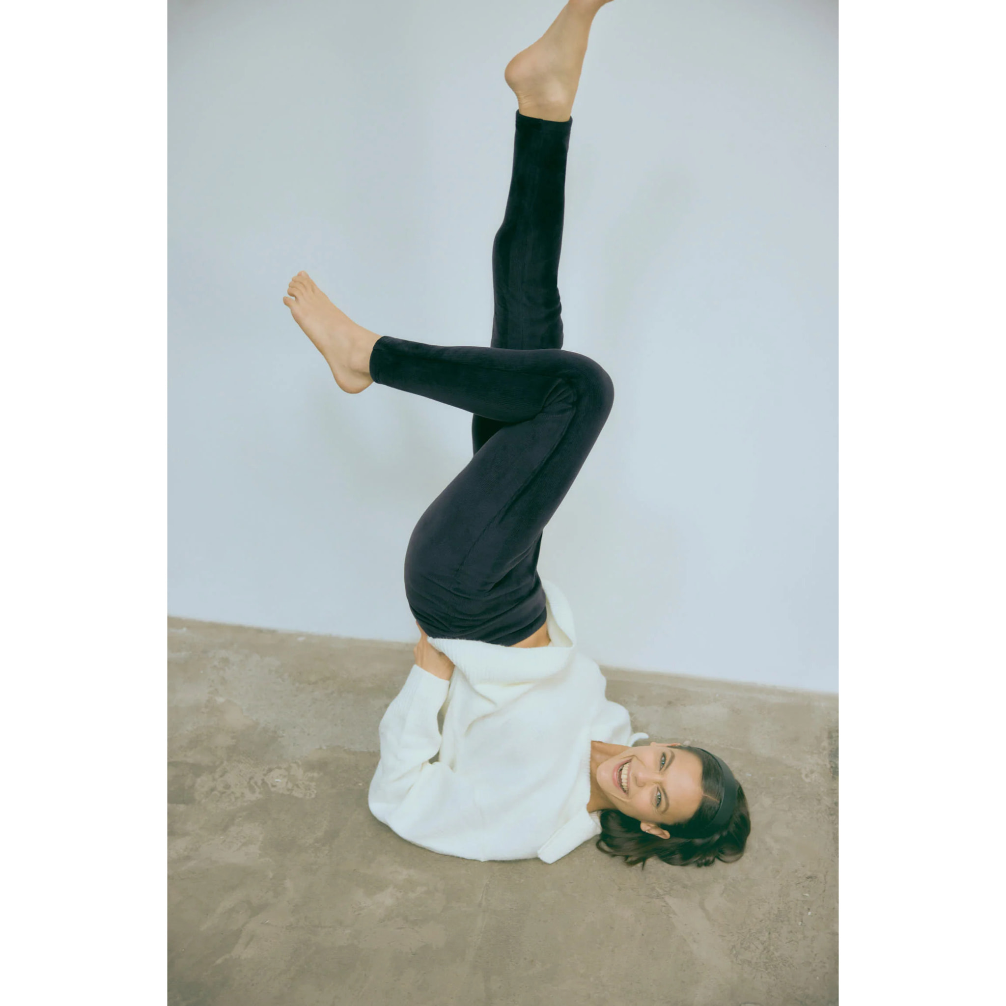 Comodi leggings termici in pile nero