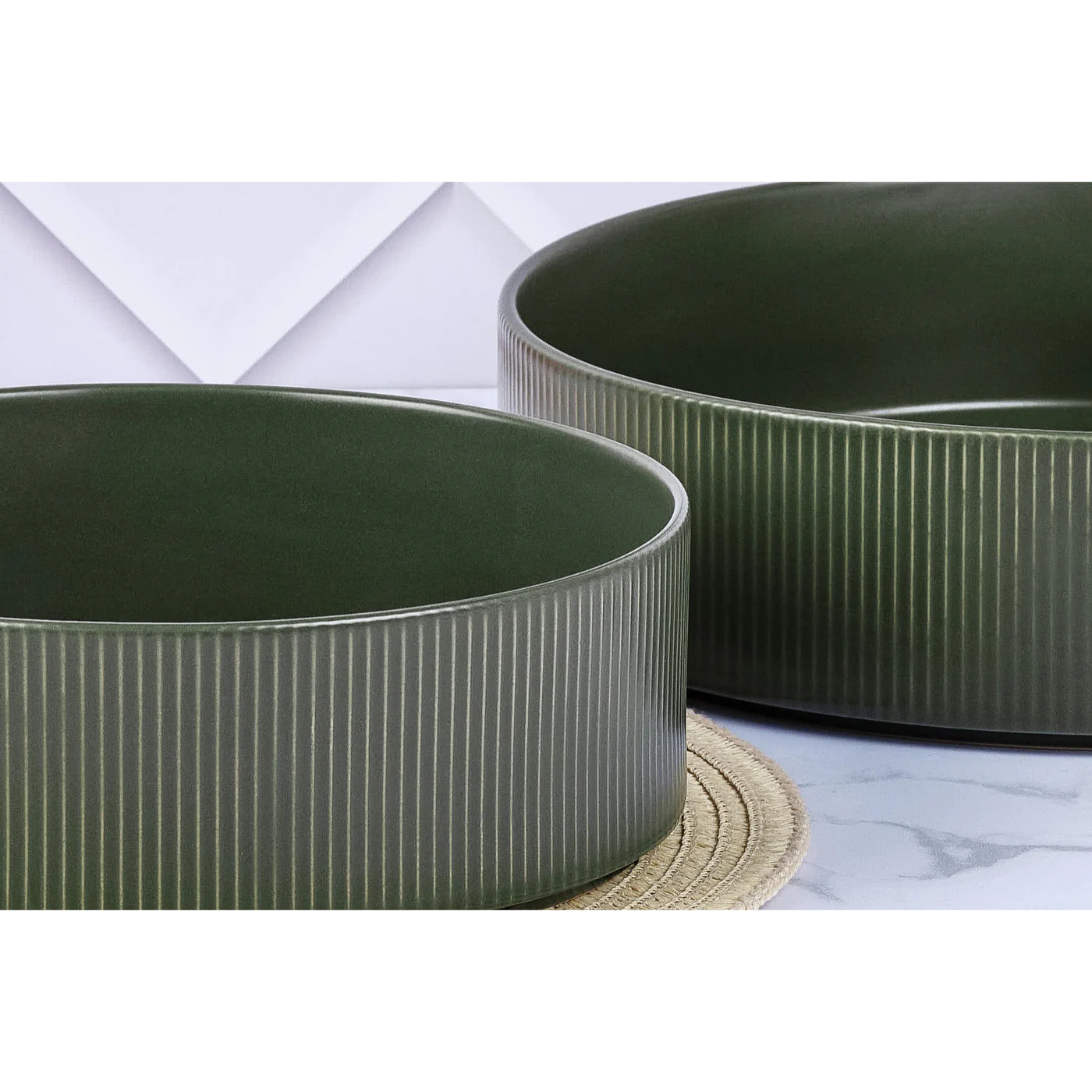 Service Les Essentiels SCANDI - 12 pièces - Olive