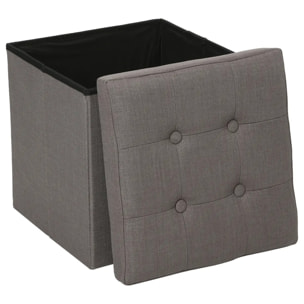 Pouf pliant "Lysandre" gris