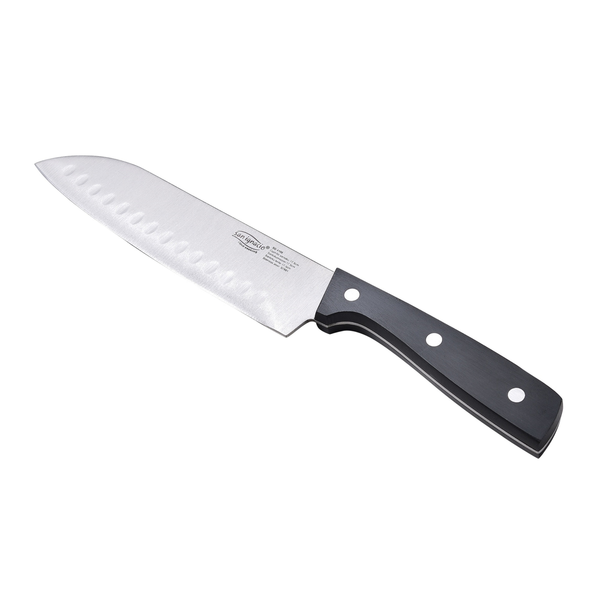 Cuchillo santoku 17.5cm acero inox expert