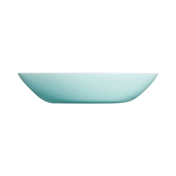 Assiette creuse turquoise 20cm Venizia - Luminarc - Verre opale extra résistant