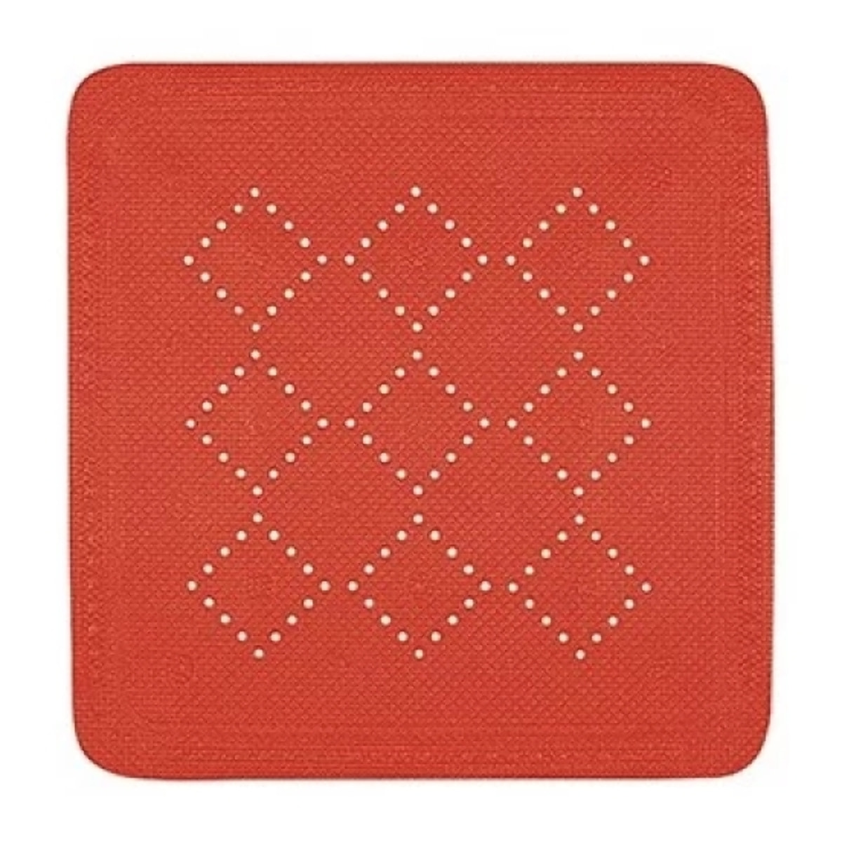 Tapis Fond de douche PVC ALASKA 55x55cm Rouge Spirella