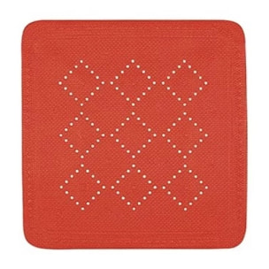 Tapis Fond de douche PVC ALASKA 55x55cm Rouge Spirella