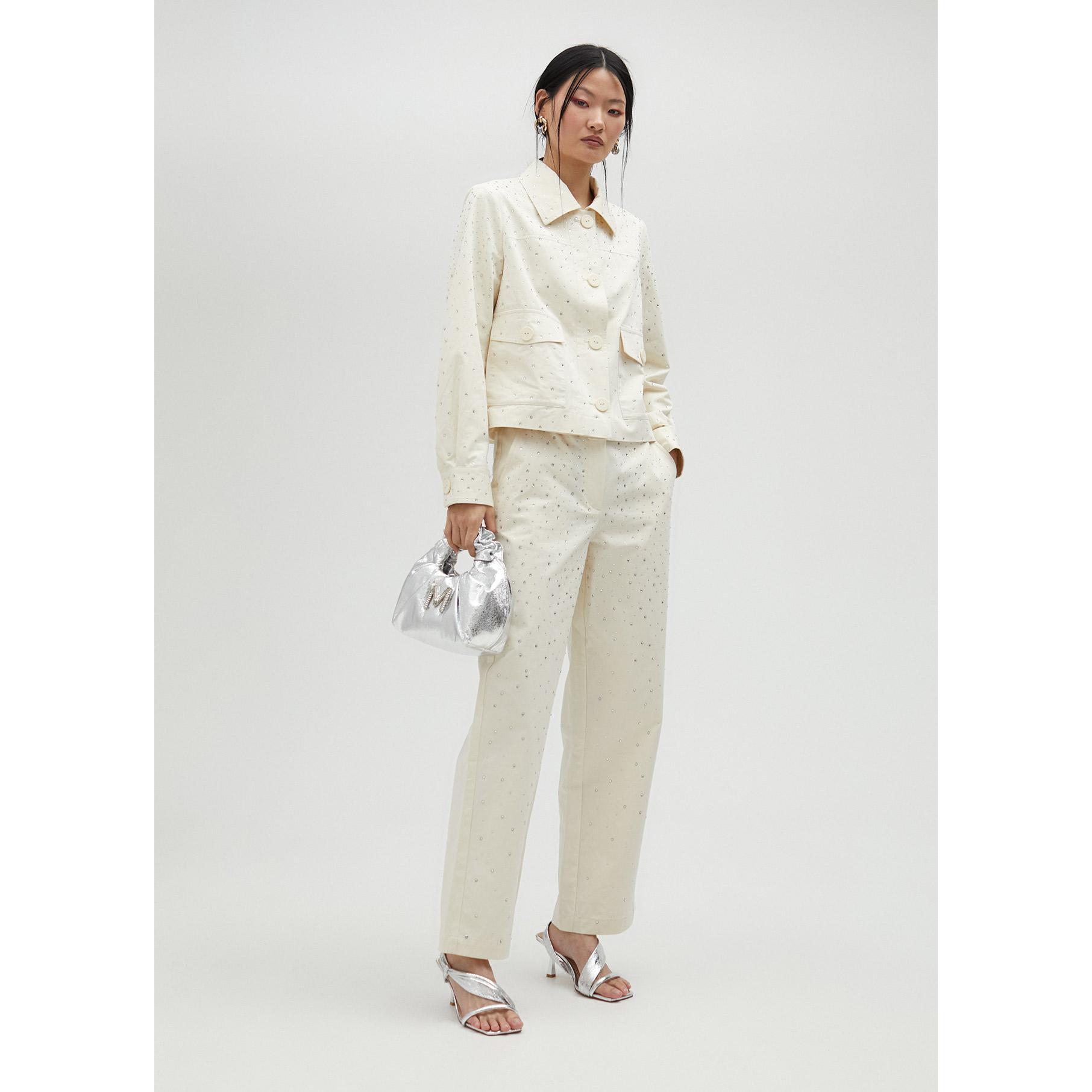 Giacca di jeans con strass