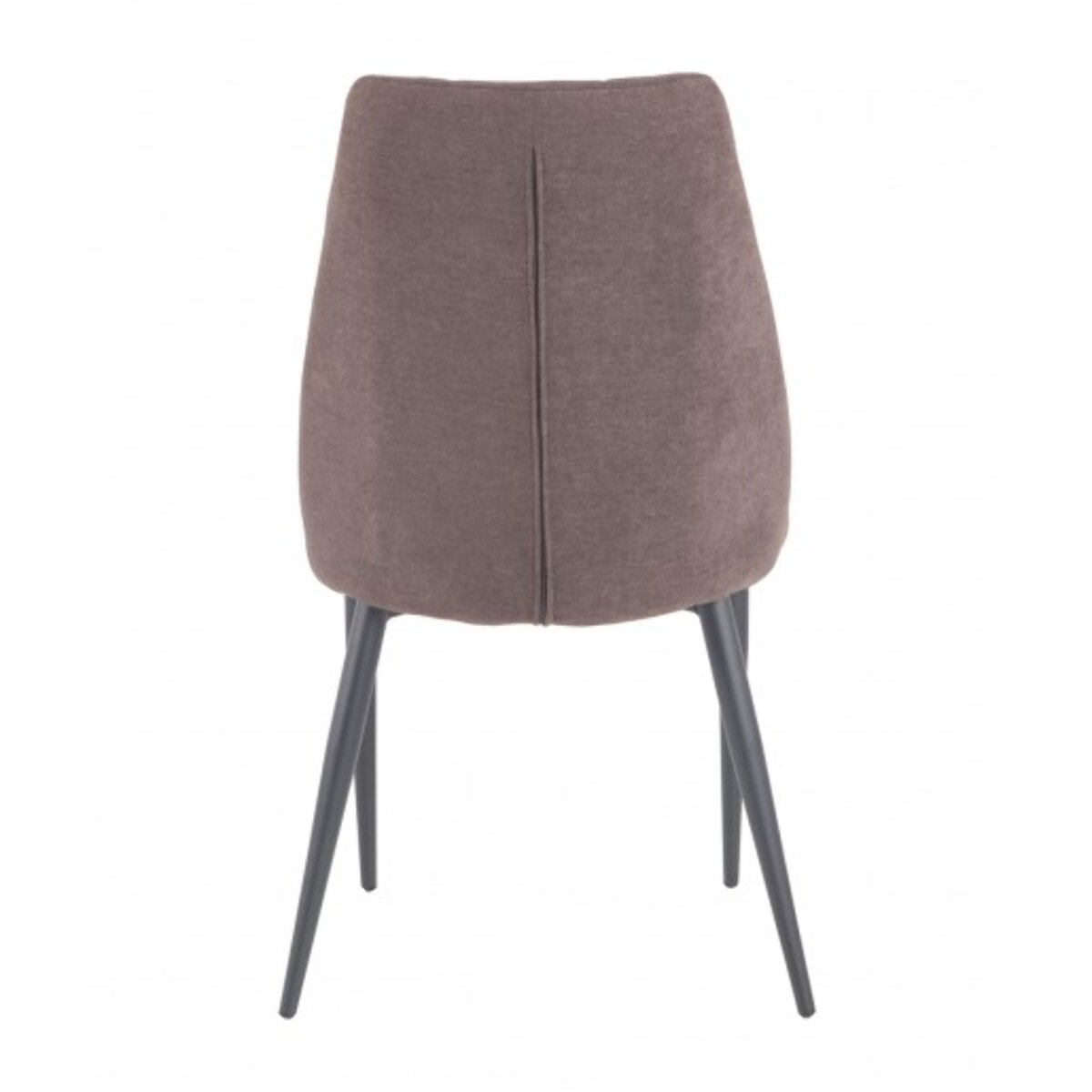 Chaise en tissu capitonné avec piètement métal noir - TOMEN