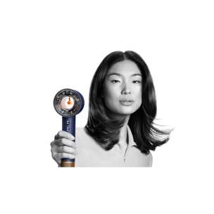 Asciugacapelli Dyson Supersonic Nural™ – Capelli lisci e mossi (blu di prussia/rame)
