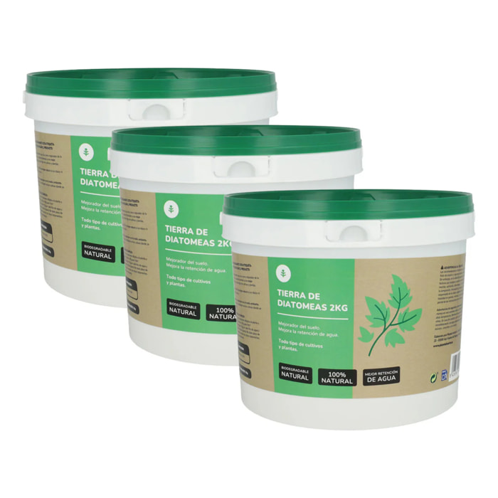 Pack 3x Tierra de Diatomeas Planeta Huerto 2 Kg