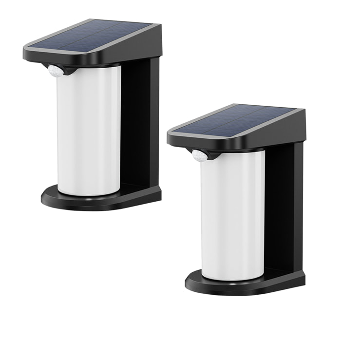 2 Applique solaire sensor LUSTY 100LM