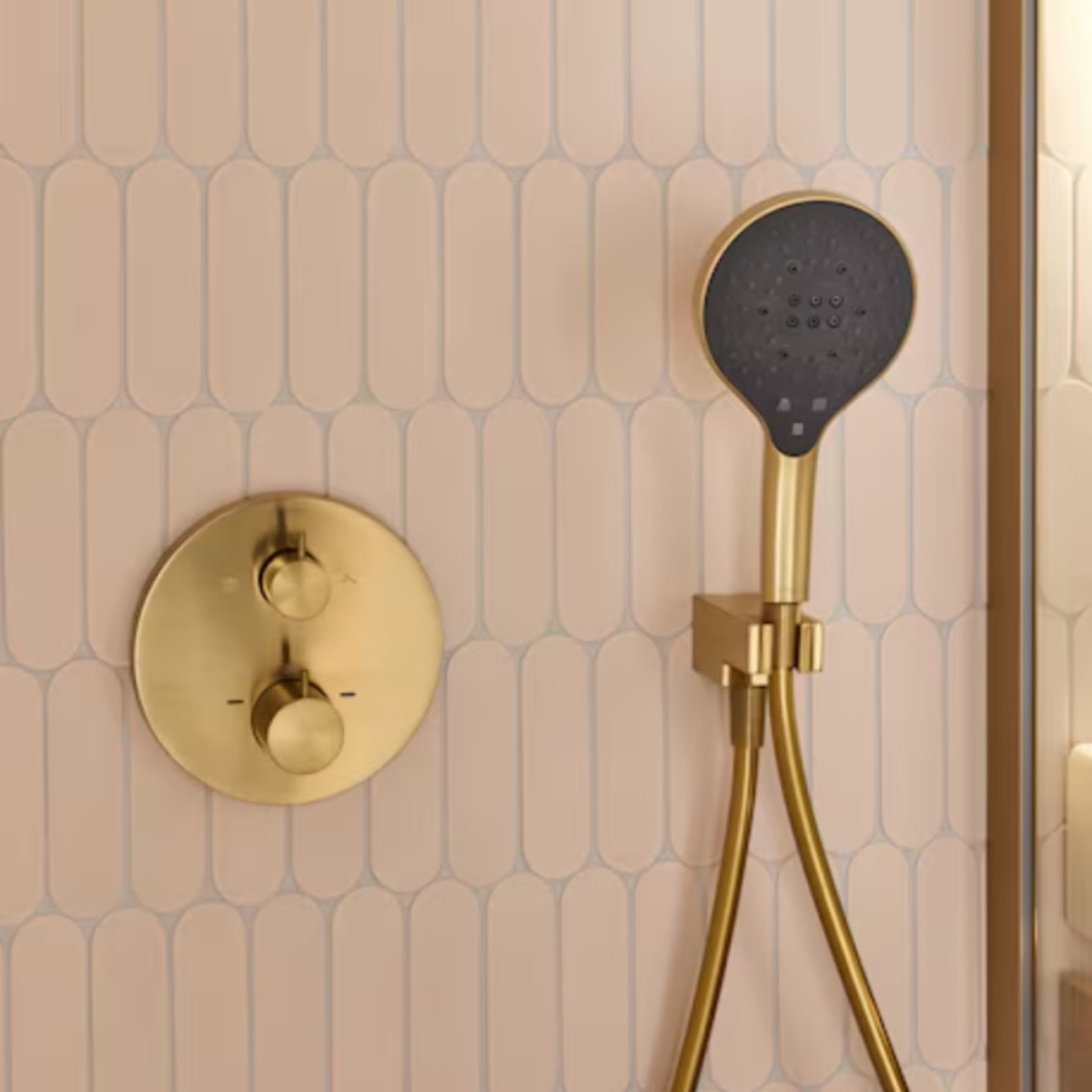 Pommeau de douche 3 jets Metro signature noir mat + flexible