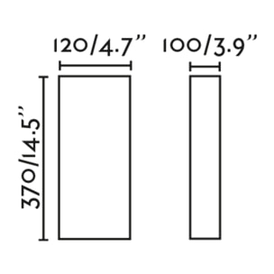 OTTON RCT Lámpara aplique lino vertical 2L