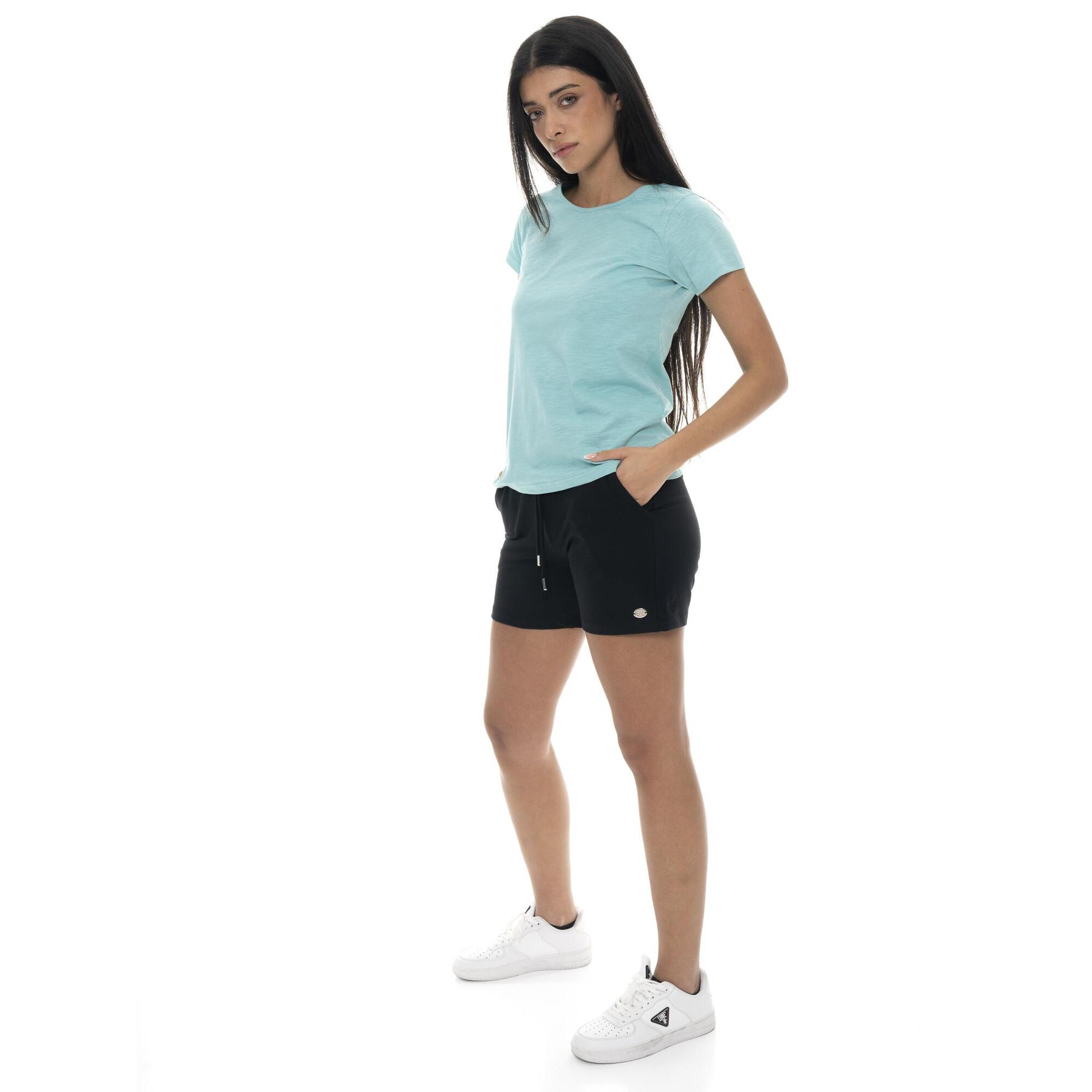 Pantaloncini da donna in cotone elasticizzato Leone Basic