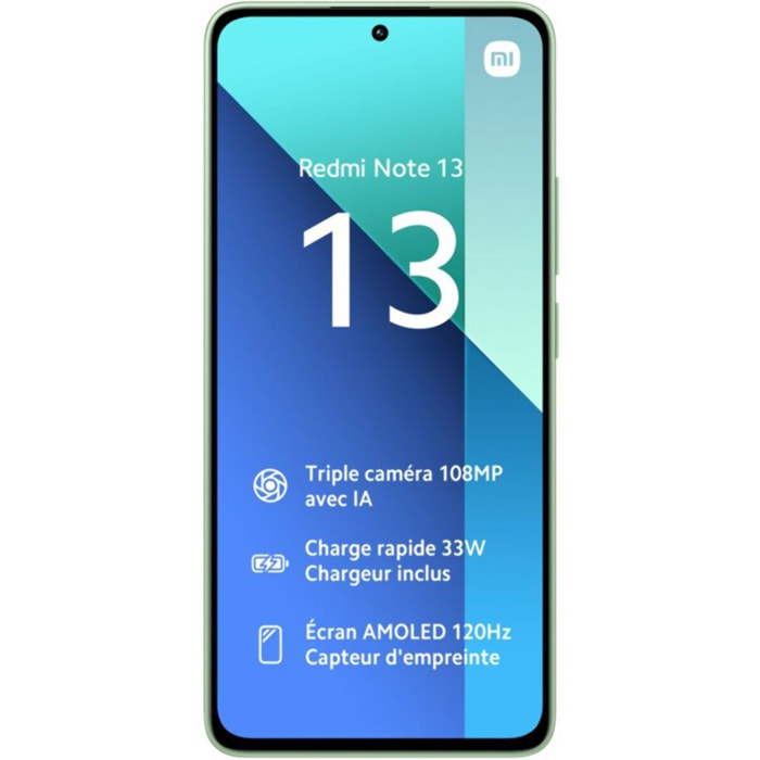 Smartphone XIAOMI Redmi Note 13 256Go Vert 4G