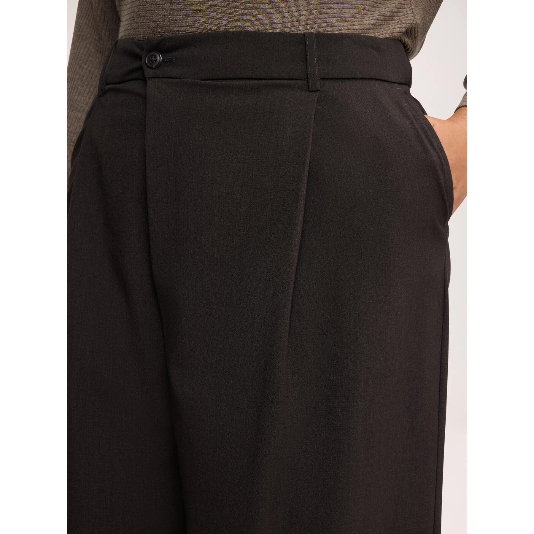 Fiorella Rubino - Pantalones palazzo con cierre cruzado - Marrón