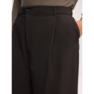 Fiorella Rubino - Pantalones palazzo con cierre cruzado - Marrón