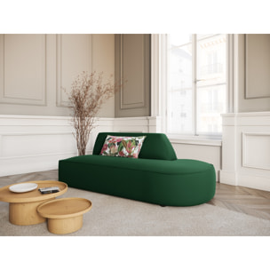 Canapé modulable droit "Charles" 2 places en velours vert