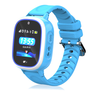 DAM Smartwatch TD31 GPS, LBS, WiFi. Localizador especial para niños. Con cámara, llamada SOS, alarma. 4,1x1,55x5,5 Cm. Color: Azul