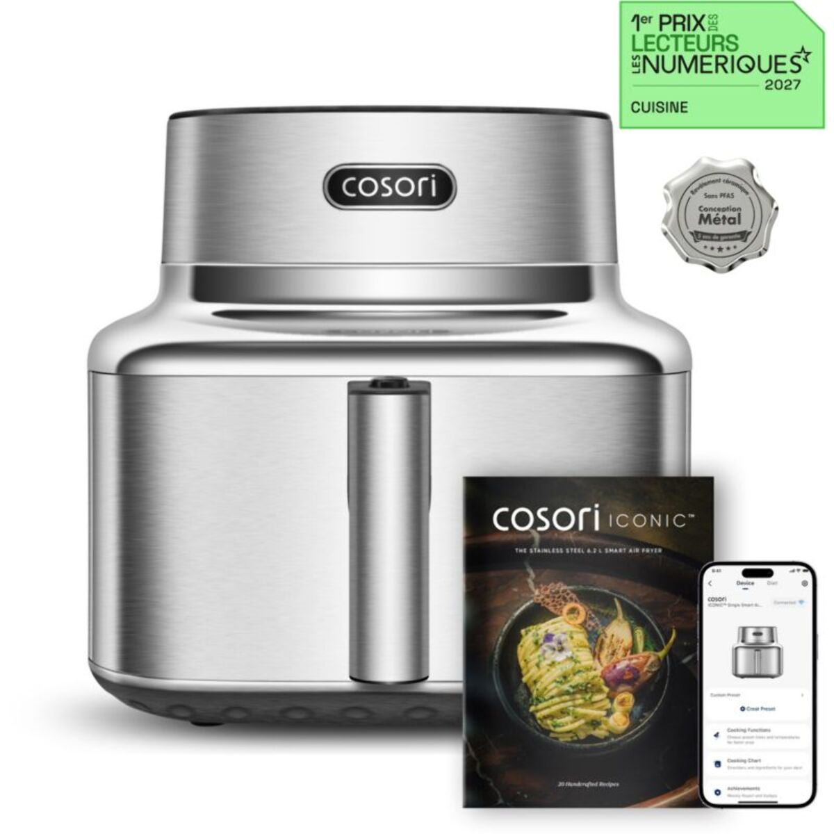 Friteuse sans huile COSORI ICONIC™ Single -  6,2 L, connecté