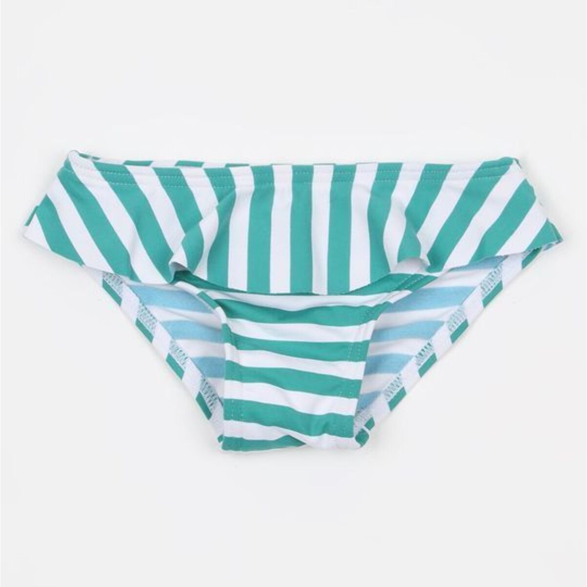 CULETIN A RAYAS VERDE CON VOLANTE