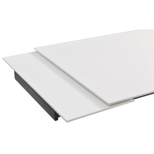 Table extensible en céramique blanc pure L160/240cm - 9 piètements - UNIK