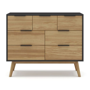 Cómoda Numa Gris Alpino - Oak