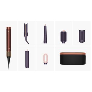 Multi-styler et sèche-cheveux Dyson Airwrap Co-anda2x™ - cheveux raides à ondulés (Prune/Cuivré)
