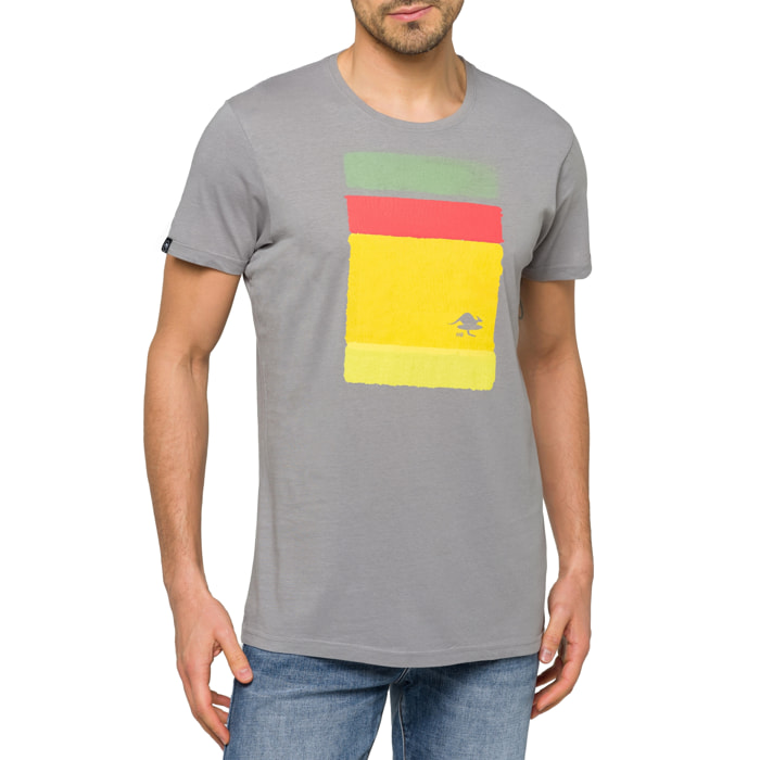 T-shirt in cotone 150 gr Hot Buttered Barrell Grigio chiaro.