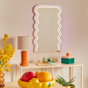 Néon LED Miroir Wavy 60x38cm