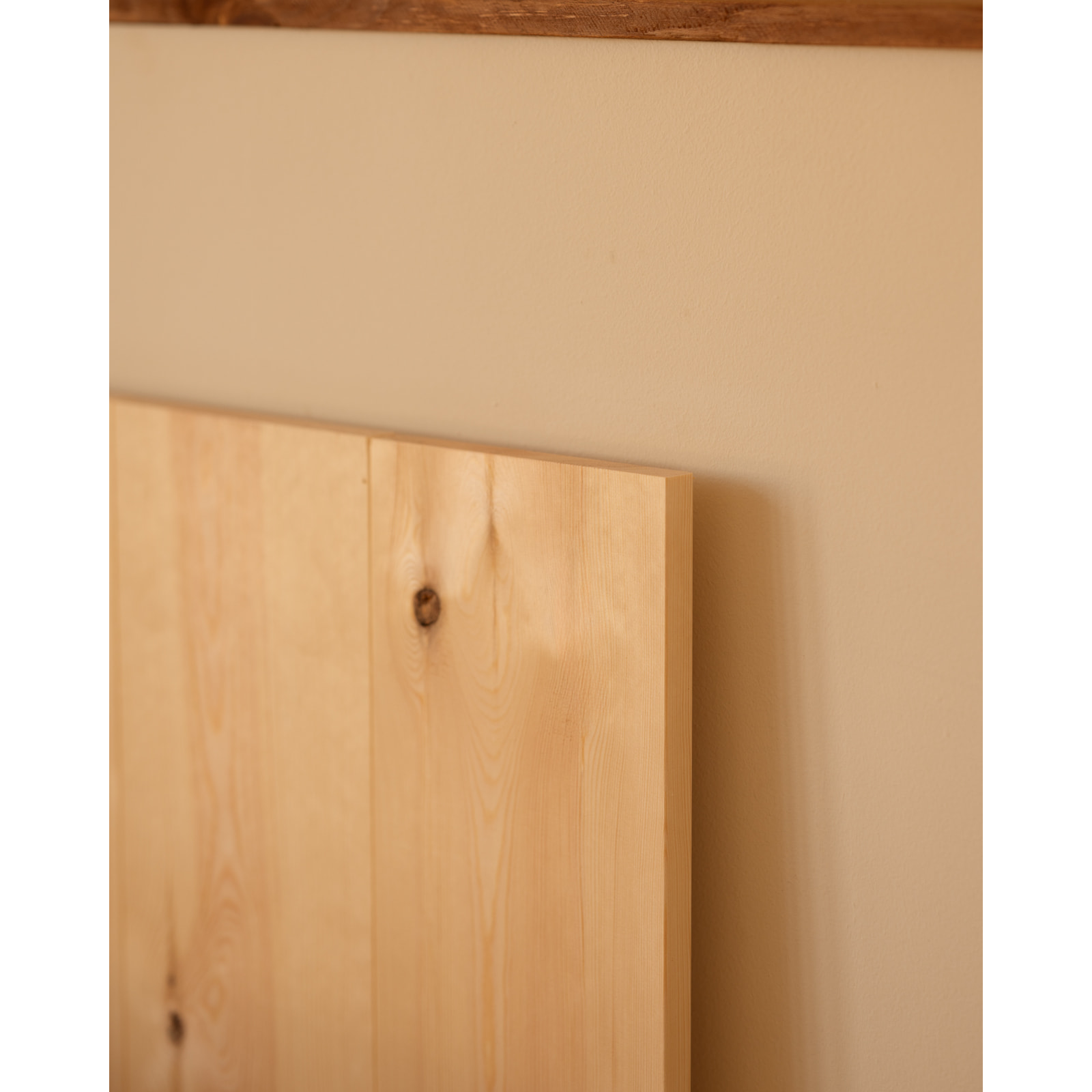 Cabecero de madera maciza en tono natural de varias medidas