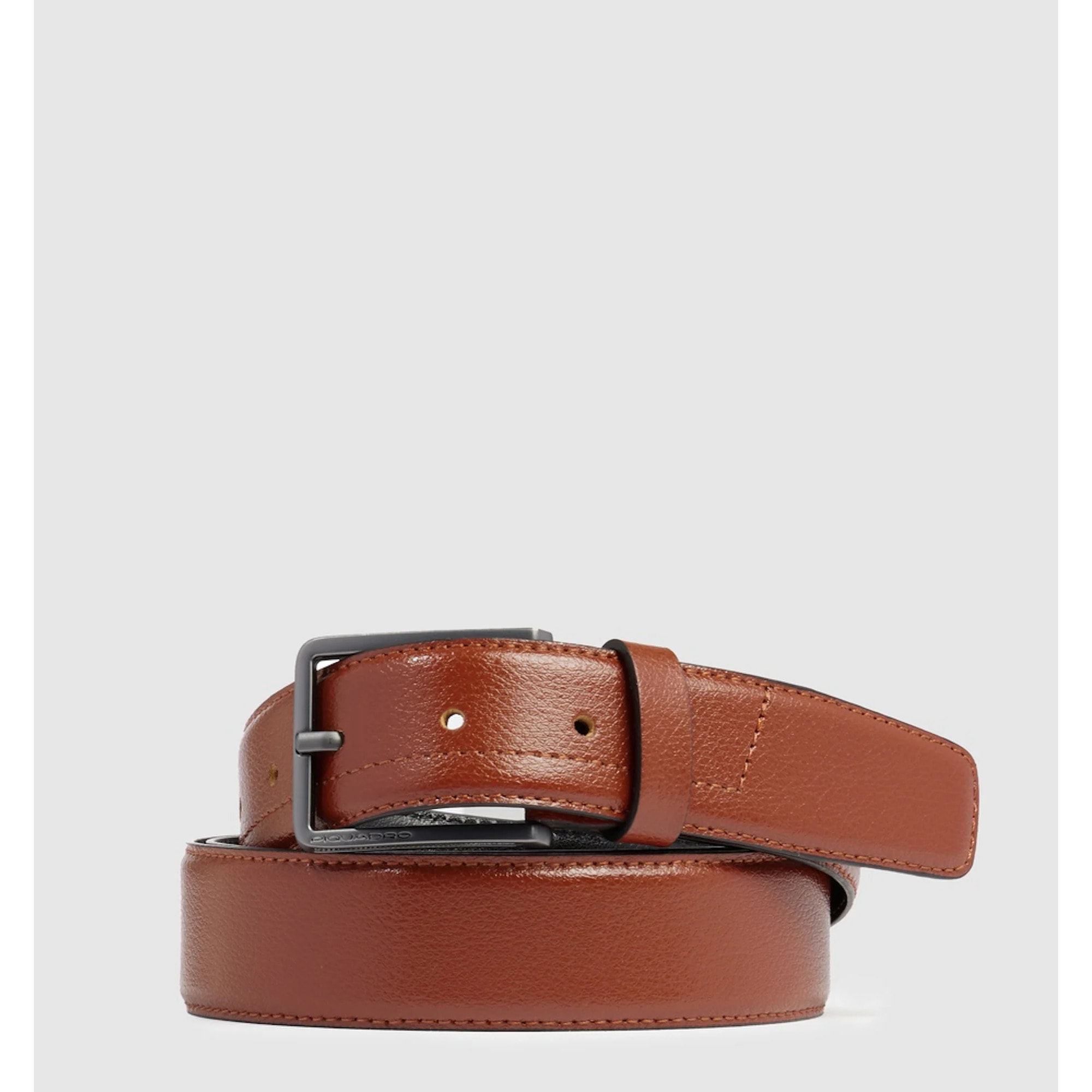 Piquadro Cintura in pelle con fibbia ad ardiglione