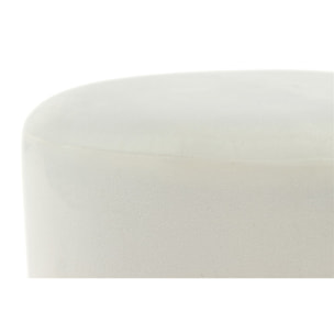 Pouf contenitore Gipsy 800 in velluto crema e nero